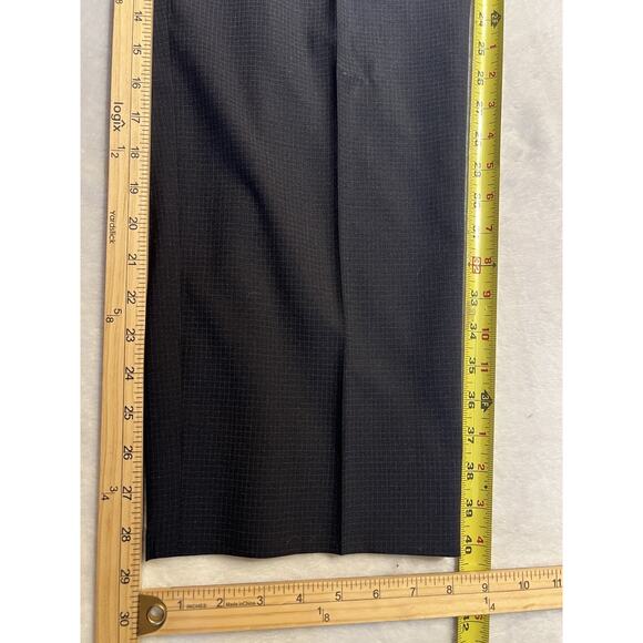 Burberry London Mens 40R 34x29 Gray Micro Check Plaid Designer Suit 3/2 Roll - Picture 15 of 16